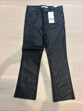 Zara women’s faux leather Pants